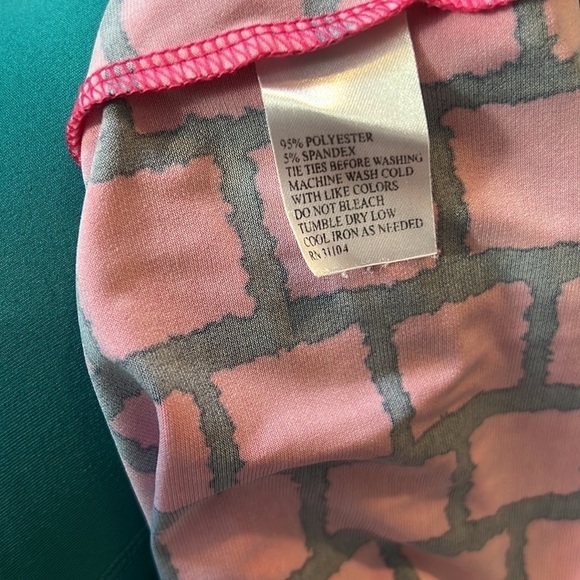 Cynthia Rowley Pink and Navy Blue Square Pattern Halter Top Jersey Dress Size S - Picture 7 of 7